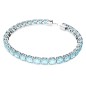 BRACCIALE TENNIS TAGLIO TONDO BLU M DONNA SWAROVSKI 