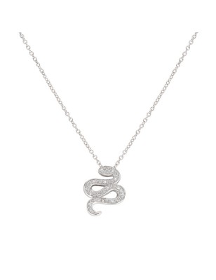 COLLANA SERPENTE ZIRCONI BIANCHI DONNA AMEN 