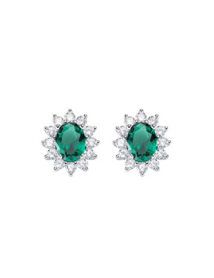 ORECCHINI ROYAL ZIRCONE VERDE DONNA AMEN ORLDMBBVE AMEN