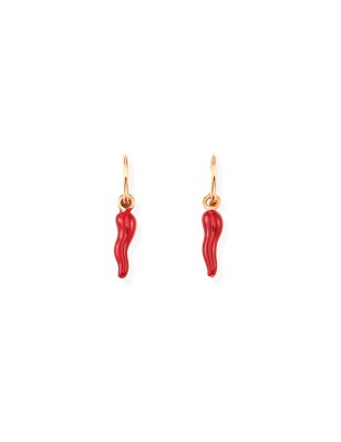 ORECCHINI SMALTO ROSSO DONNA AMEN CORNETTI