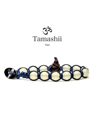 BRACCIALE GIADA GIALLA UOMO-DONNA TAMASHII 1 GIRO blues900-224 TAMASHII