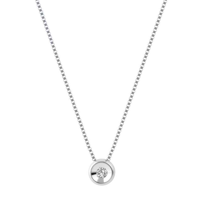 COLLANA PUNTO LUCE 0.04CT DONNA DEMETRA 