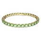 BRACCIALE TENNIS TAGLIO TONDO VERDE M SWAROVSKI