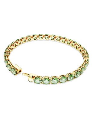 BRACCIALE TENNIS TAGLIO TONDO VERDE M SWAROVSKI 5658849 SWAROVSKI