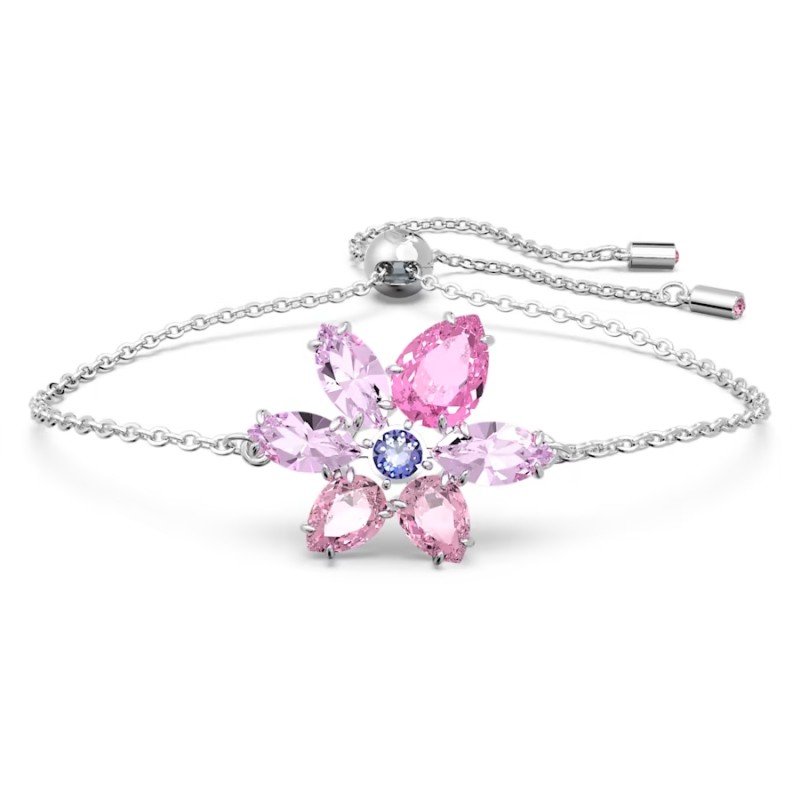 BRACCIALE GEMA FIORE ROSA DONNA SWAROVSKI 