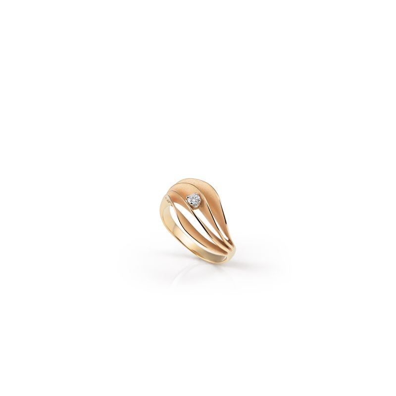 ANELLO ORO ARANCIONE DONNA ANNAMARIA CAMMILLI VELA