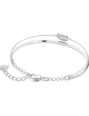 BRACCIALE RIGIDO BIANCO DONNA SWAROVSKI GINGER 5389044 SWAROVSKI