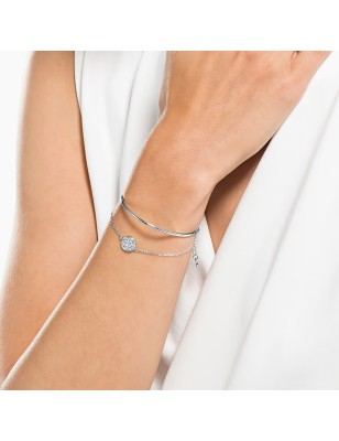 BRACCIALE RIGIDO BIANCO DONNA SWAROVSKI GINGER 5389044 SWAROVSKI