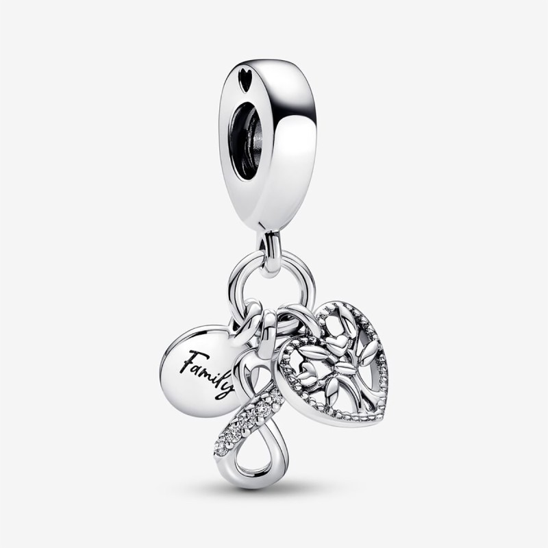 CHARM PENDENTE FAMIGLIA PER SEMPRE DONNA PANDORA