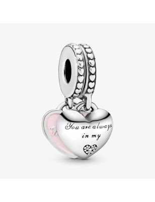 CHARM PENDENTE CUORI MAMMA FIGLIA DONNA PANDORA  792072EN40 PANDORA