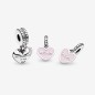 CHARM PENDENTE CUORI MAMMA FIGLIA DONNA PANDORA 