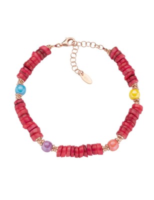 BRACCIALE GIADA ROSSA DONNA AMEN OCEANIA