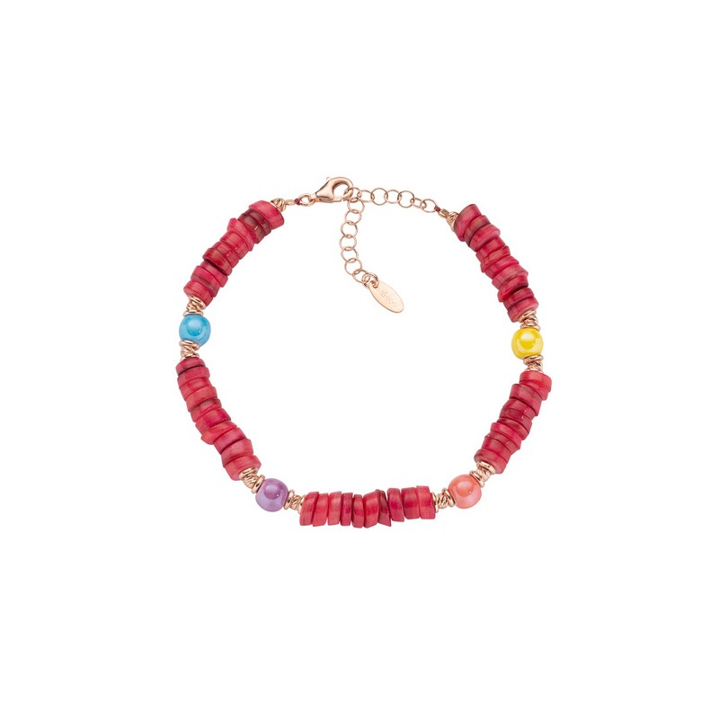 BRACCIALE GIADA ROSSA DONNA AMEN OCEANIA