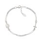 BRACCIALE ROSARIO TENNIS BIANCO AMEN CROCE