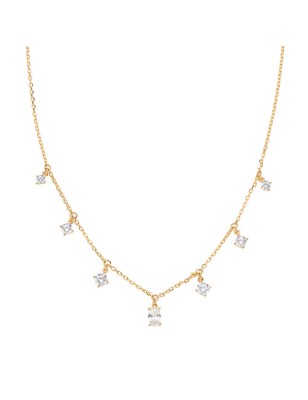 COLLANA CHANDELIER DORATA ZIRCONI BIANCHI DONNA AMEN CLOVGBBZ3 AMEN