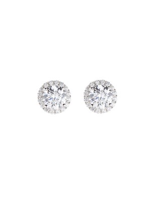 ORECCHINI TONDI CON ZIRCONE DONNA AMEN DIAMOND