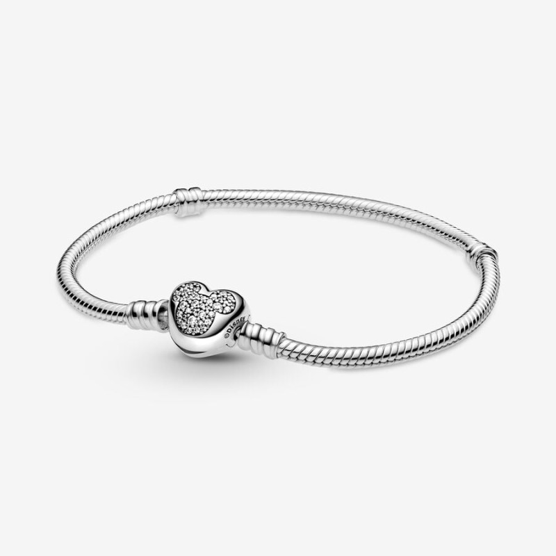 BRACCIALE CUORE SCINTILLANTE MICKEY MOUSE 19CM PANDORA