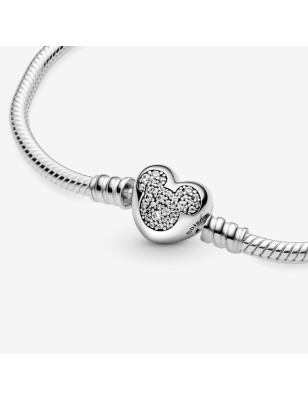 BRACCIALE CUORE SCINTILLANTE MICKEY MOUSE 19CM PANDORA