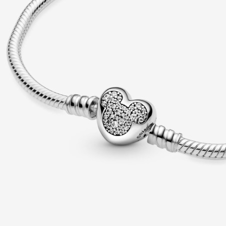 BRACCIALE CUORE SCINTILLANTE MICKEY MOUSE 19CM PANDORA