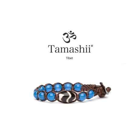 BRACCIALE SERENITÀ AGATA BLU UOMO TAMASHII  BHS501-02-18 TAMASHII