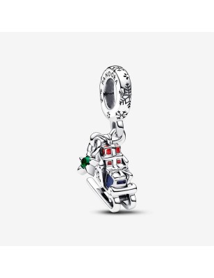 CHARM PENDENTE SLITTA DI NATALE 2023 DONNA PANDORA  792977C01 PANDORA