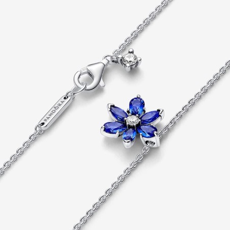 COLLANA PENDENTE HERBARIUM FIORE BLU DONNA PANDORA 