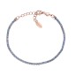 BRACCIALE TENNIS ROSE ZIRCONI AZZURRI DONNA AMEN 