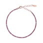 BRACCIALE TENNISMANIA ZIRCONI FUCSIA E BIANCHI AMEN