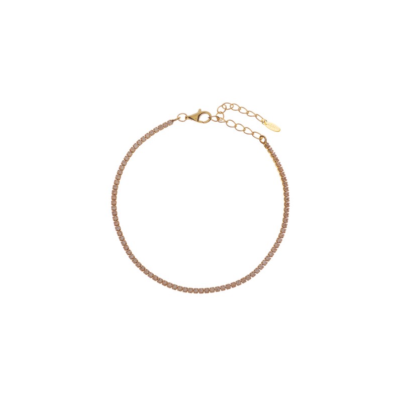 BRACCIALE TENNISMANIA ZIRCONI CHAMPAGNE DONNA AMEN 