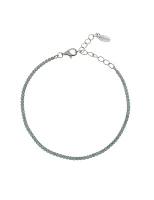 BRACCIALE TENNISMANIA ZIRCONI ACQUAMARINA AMEN