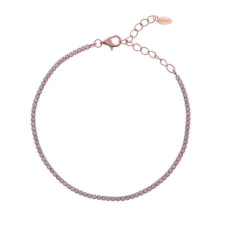 BRACCIALE TENNISMANIA ZIRCONI BIANCHI DONNA AMEN  BT1RB17 AMEN