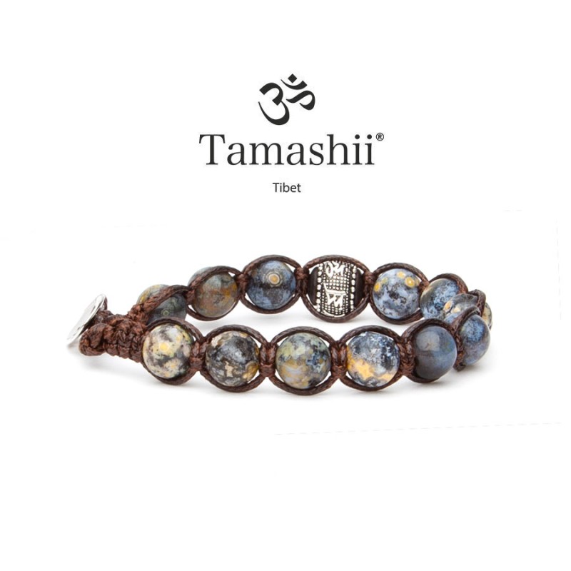 BRACCIALE BLUE UOMO-DONNA TAMASHII RUOTA DELLA PREGHIERA