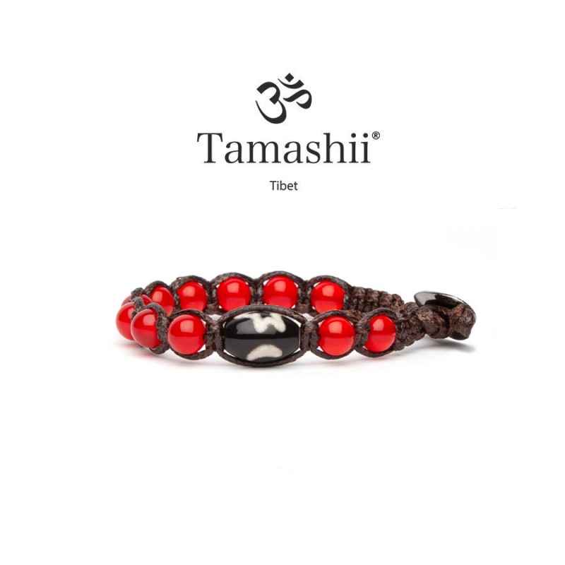 BRACCIALE SHÖNU AGATA ROSSO PASSIONE UOMO-DONNA TAMASHII