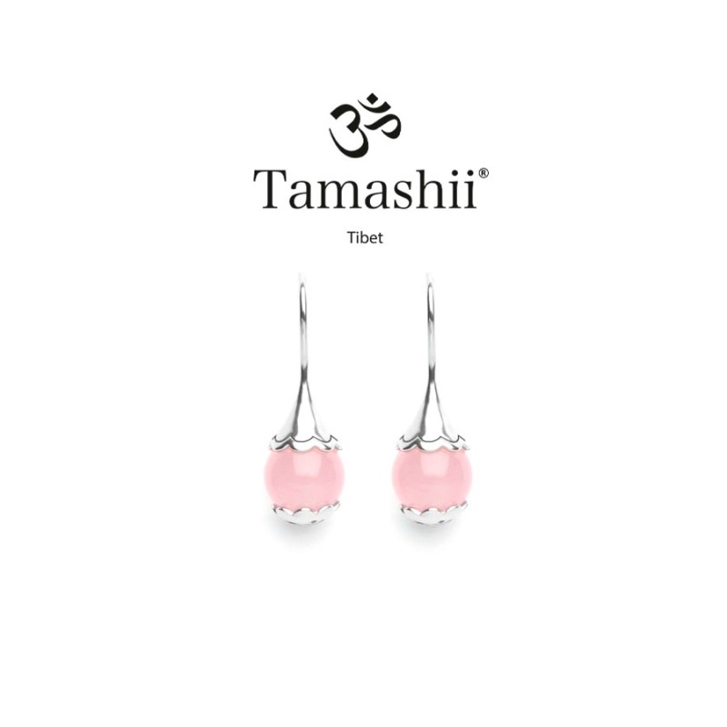 ORECCHINI GIADA ROSA DONNA TAMASHII EAR-DROPS