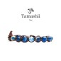 BRACCIALE AGATA BLU STRIATA TAMASHII 1 GIRO