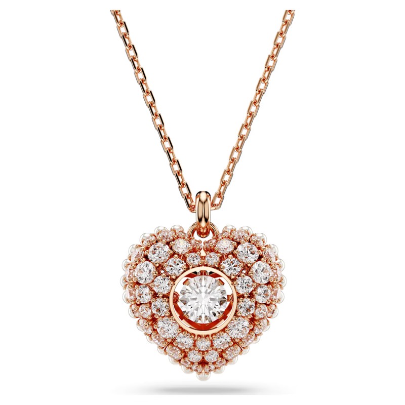 COLLANA HYPERBOLA CUORE ROSE DONNA SWAROVSKI 