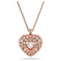 COLLANA HYPERBOLA CUORE ROSE DONNA SWAROVSKI 