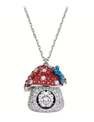 COLLANA ALICE IN WONDERLAND FUNGO ROSSO SWAROVSKI 5682811 SWAROVSKI