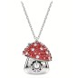 COLLANA ALICE IN WONDERLAND FUNGO ROSSO SWAROVSKI