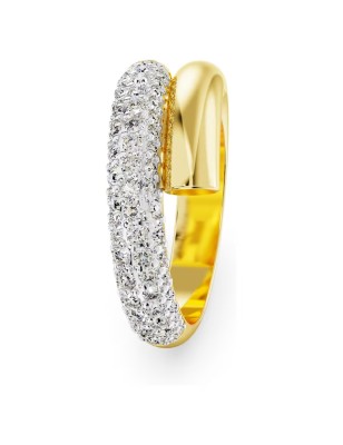 ANELLO DEXTERA BIANCO PLACCATO COLOR ORO SWAROVSKI 5668812 SWAROVSKI