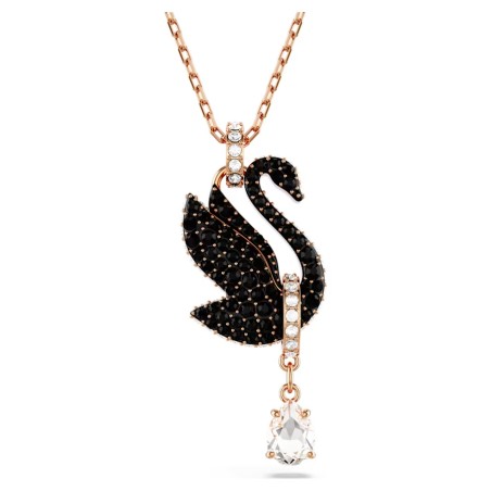 COLLANA PENDENTE CIGNO NERO DONNA SWAROVSKI SWAN