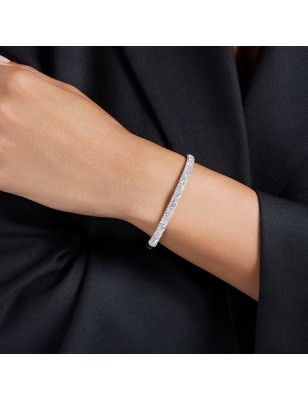 BRACCIALE RIGIDO METEORA PAVE' BIANCO MIS.L SWAROVSKI 5684242 SWAROVSKI