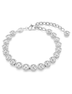 BRACCIALE IMBER TENNIS TAGLIO TONDO BIANCO MIS.M SWAROVSKI