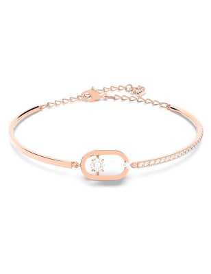 BRACCIALE UNA FORMA OVALE COLOR ORO ROSA DONNA SWAROVSKI  5472382 SWAROVSKI