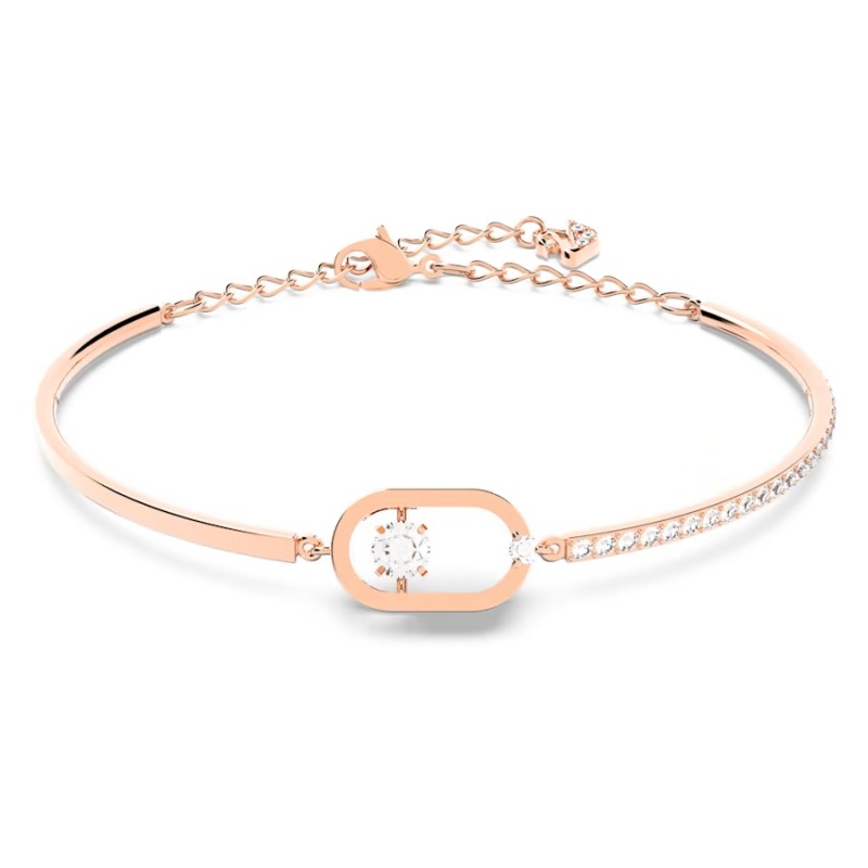 BRACCIALE UNA FORMA OVALE COLOR ORO ROSA DONNA SWAROVSKI 