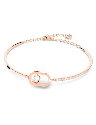 BRACCIALE UNA FORMA OVALE COLOR ORO ROSA DONNA SWAROVSKI  5472382 SWAROVSKI