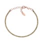 BRACCIALE TENNIS ROSE ZIRCONI VERDI DONNA AMEN 