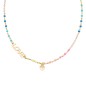 COLLANA LOVE ARGENTO DORATO E SMALTO MULTICOLOR AMEN