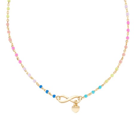 COLLANA INFINITO CUORE MULTICOLOR DONNA AMEN CLSMINGM1 AMEN