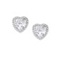 ORECCHINI BIG DIAMOND CUORE BIANCO DONNA AMEN 